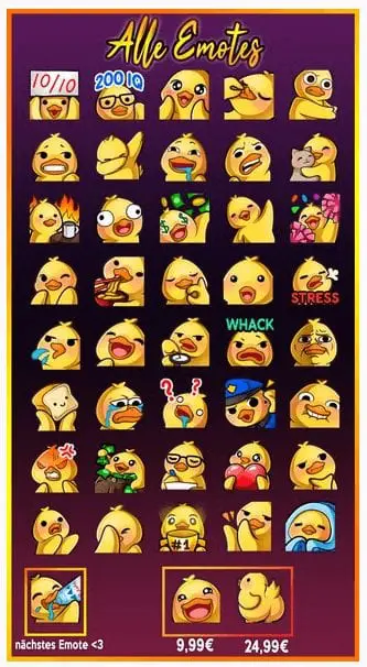 Annietheduck's emotes