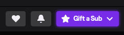 gift a sub on Twitch button