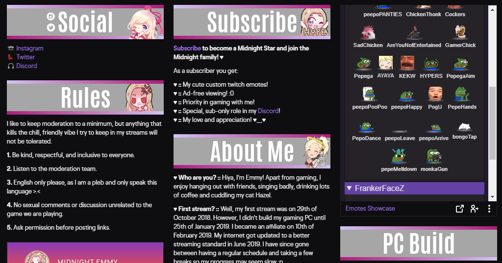 A set of minimal style Twitch panels created by me (Free download) : r/ Twitch