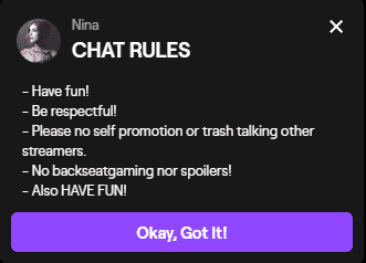 Nina rules