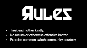 twitch rules panel twitch rules panel