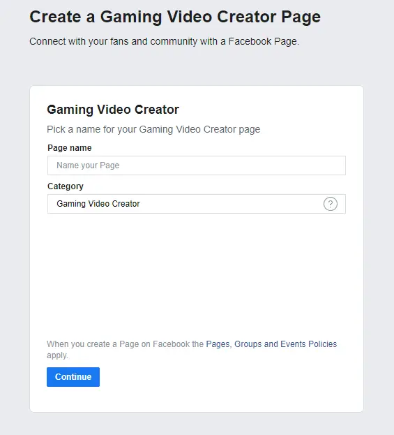 facebook gaming stream set up