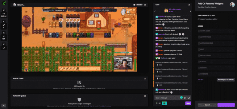 Twitch Mod View