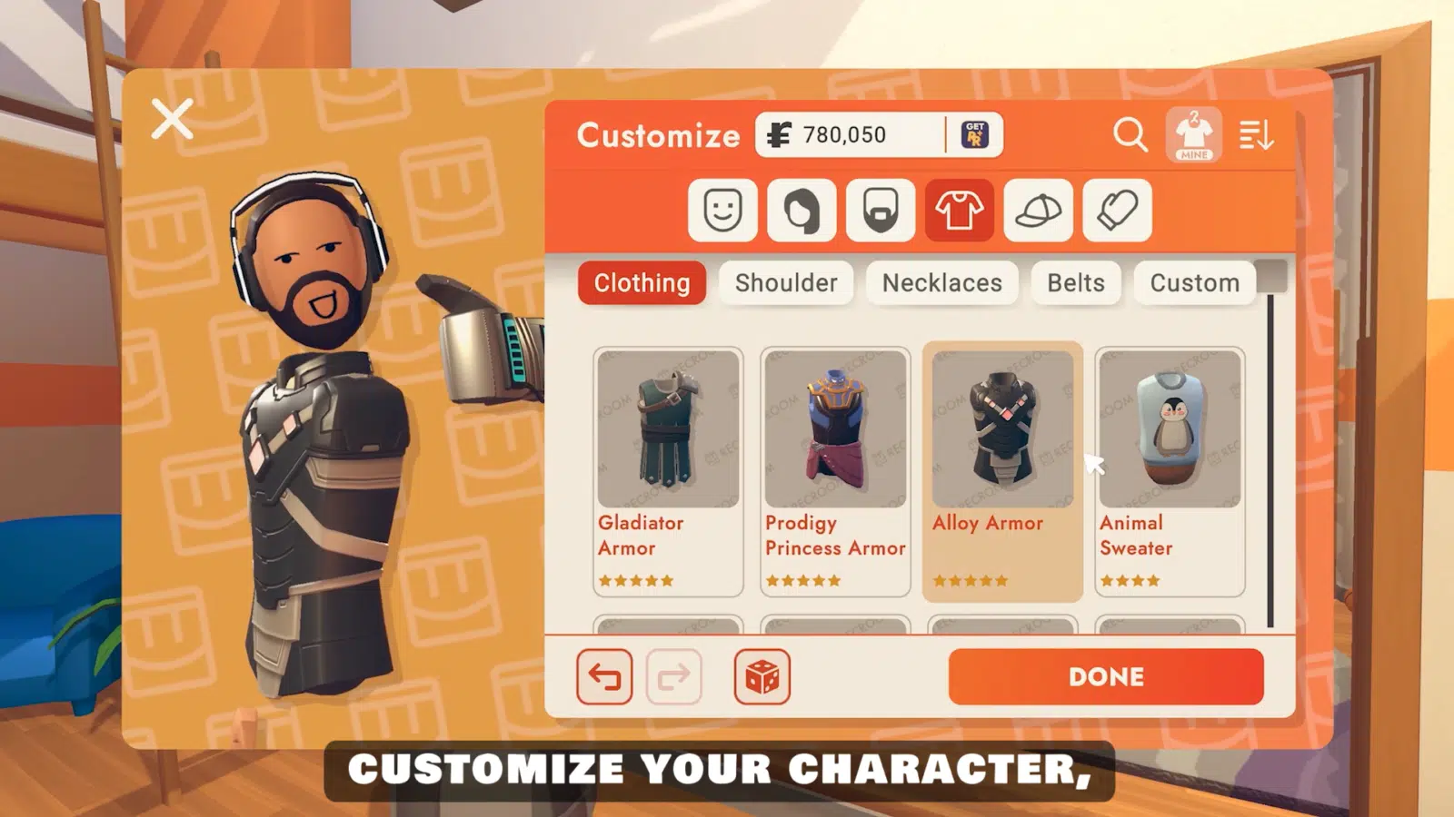 customize character