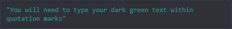 discord text dark green bash final