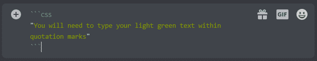 discord text light green css 1