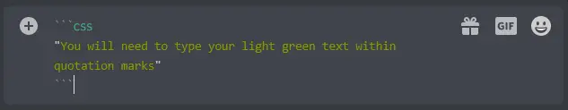 discord text light green css 1
