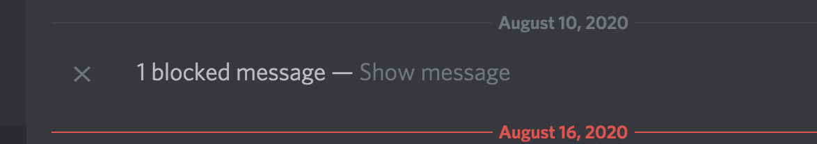 Discord server blocked message