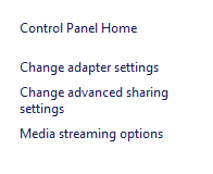 change adapter settings