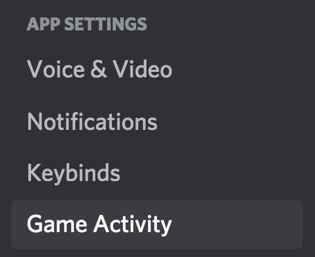 game activity screen