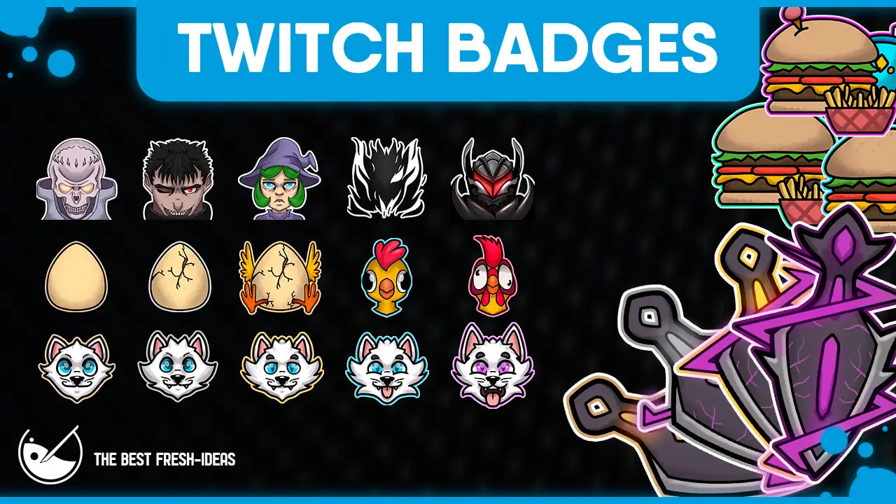P Twitch sub badges P Twitch emotes  P badges for streamers  Subscriber Badges