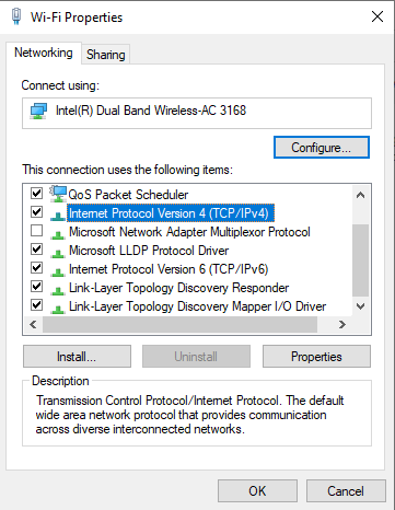 wifi properties protocol