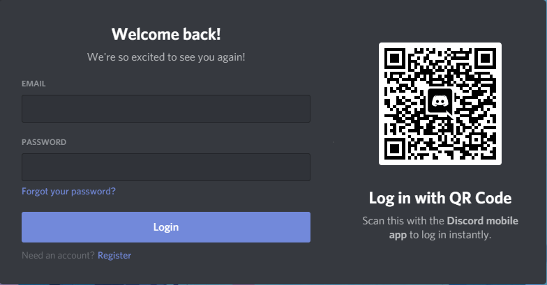 Discord forgot password