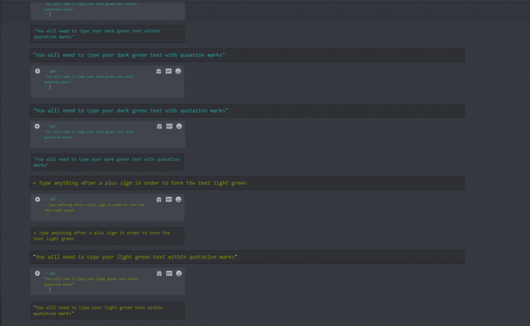 discord text in color