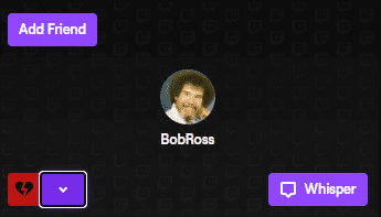 bob ross twitch unfollow