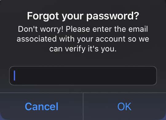 forgot discord password mobile