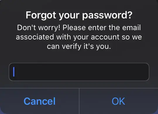 forgot discord password mobile