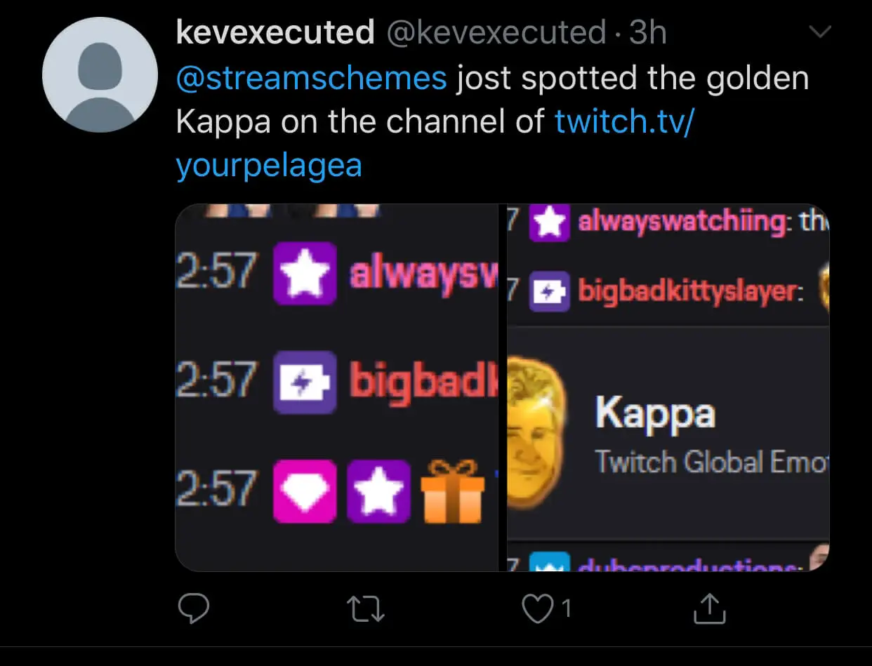 Monumentaal doen alsof Droogte How To Get The Twitch Golden Kappa