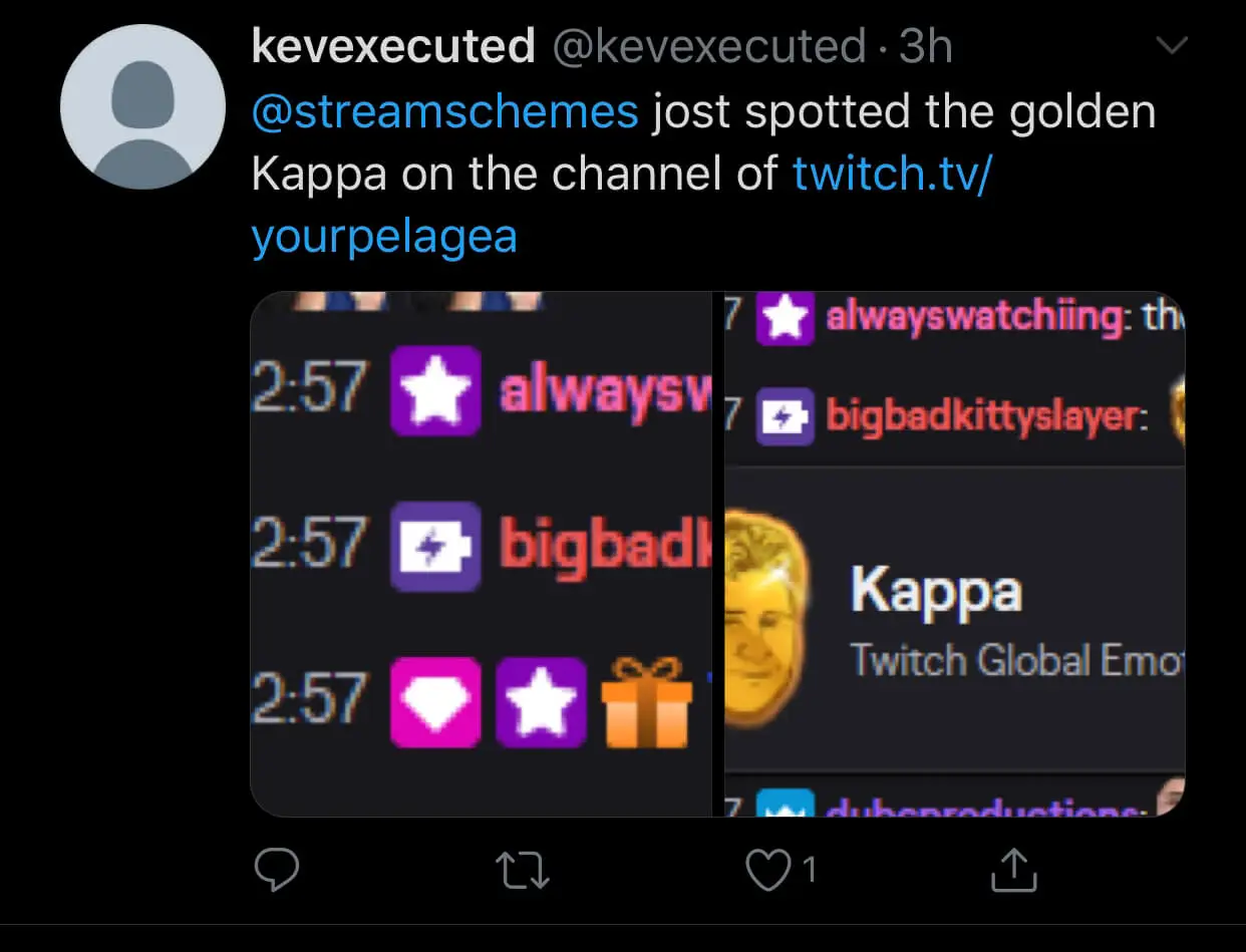 To Get The Twitch Golden Kappa