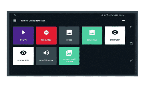 streamlabs-remote-deck remote control for slobs