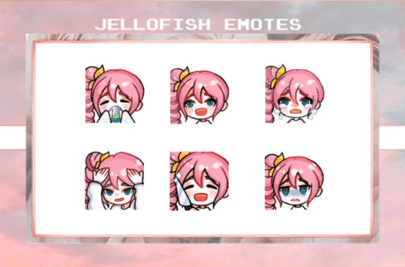 jellofish chibi emotes