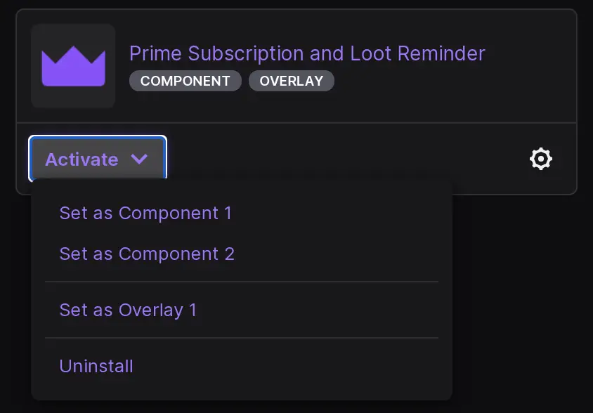 prime subscription extension install