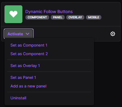 dynamic follow buttons