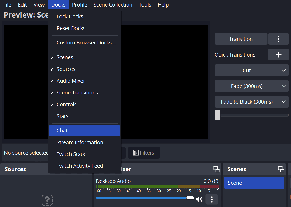 How to Setup a Just Chatting Scene in OBS Studio 