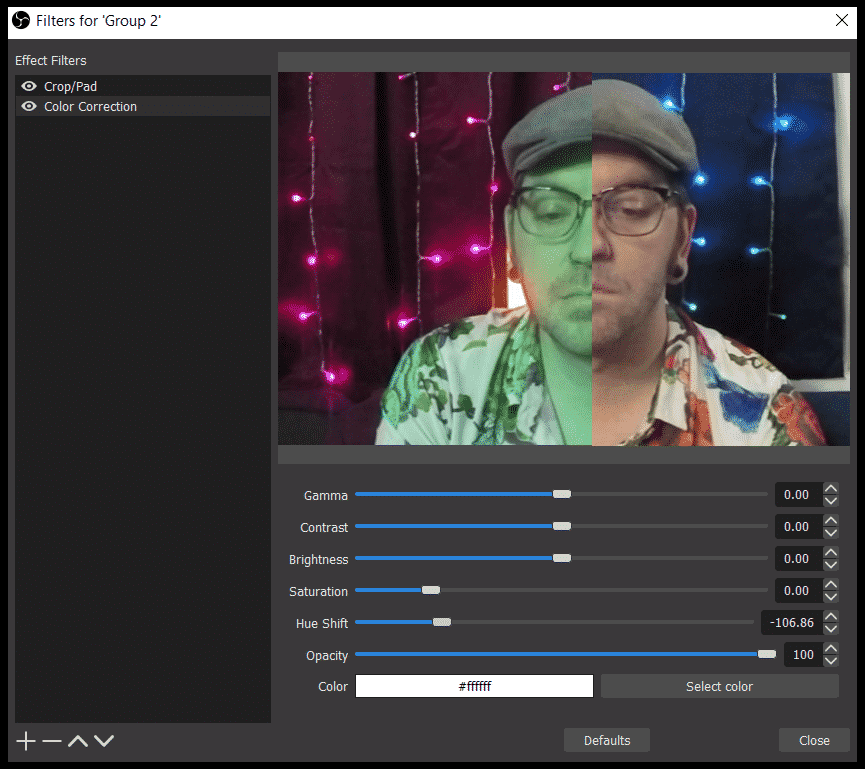 obs color contrast