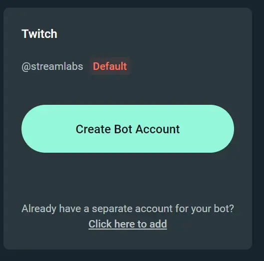 create bot account