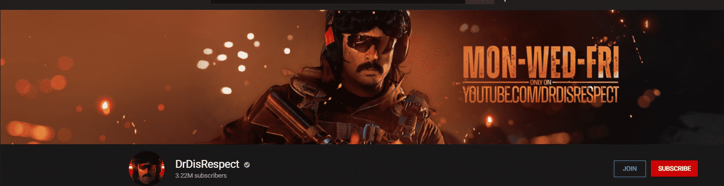 join subscribe youtube drdisrespect