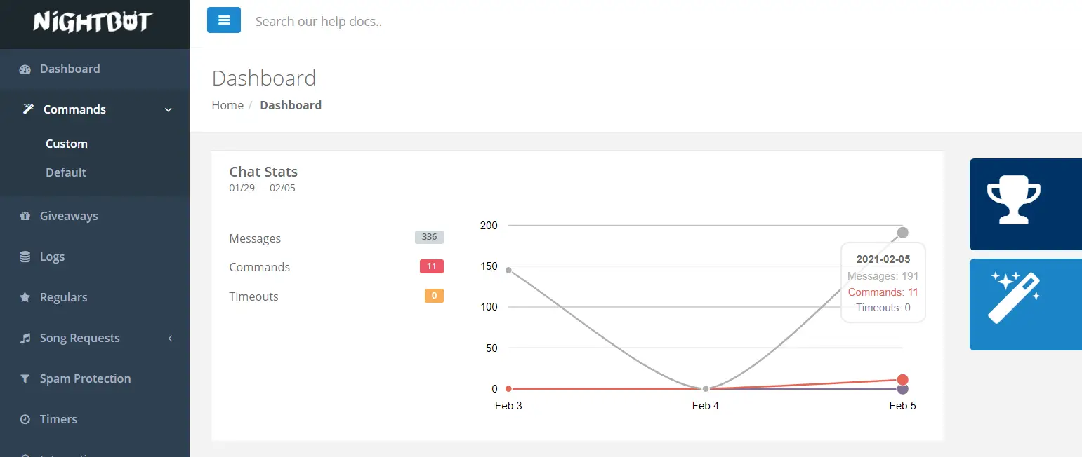 nightbot dashboard