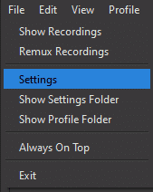 obs settings