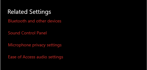 related settings