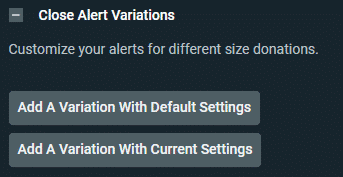 slobs close alert variations