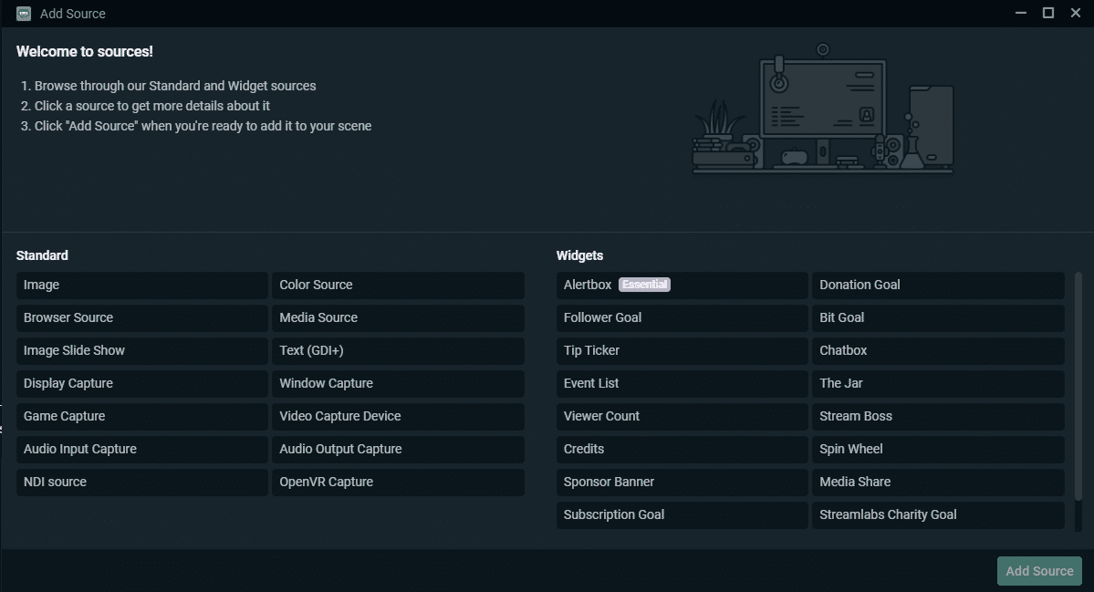 sources menu slobs