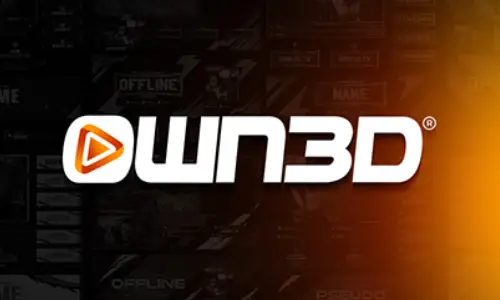 own3d logo on gradual background