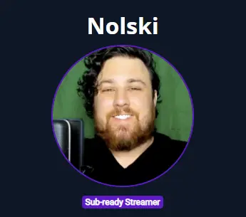 Glimesh Nolski Sub-ready Streamer