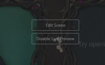 gamecaster edit scene button