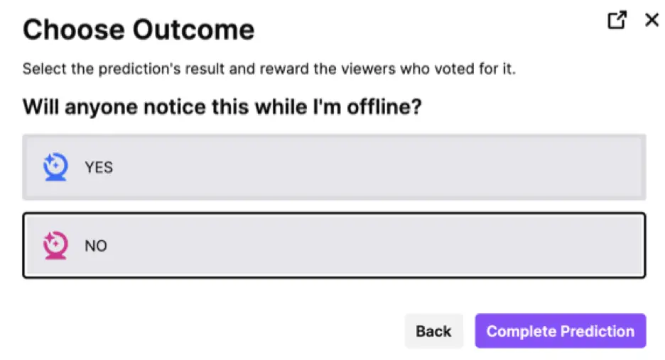twitch prediction choose outcome