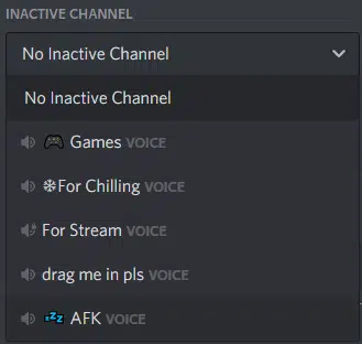No Inactive Channel 2