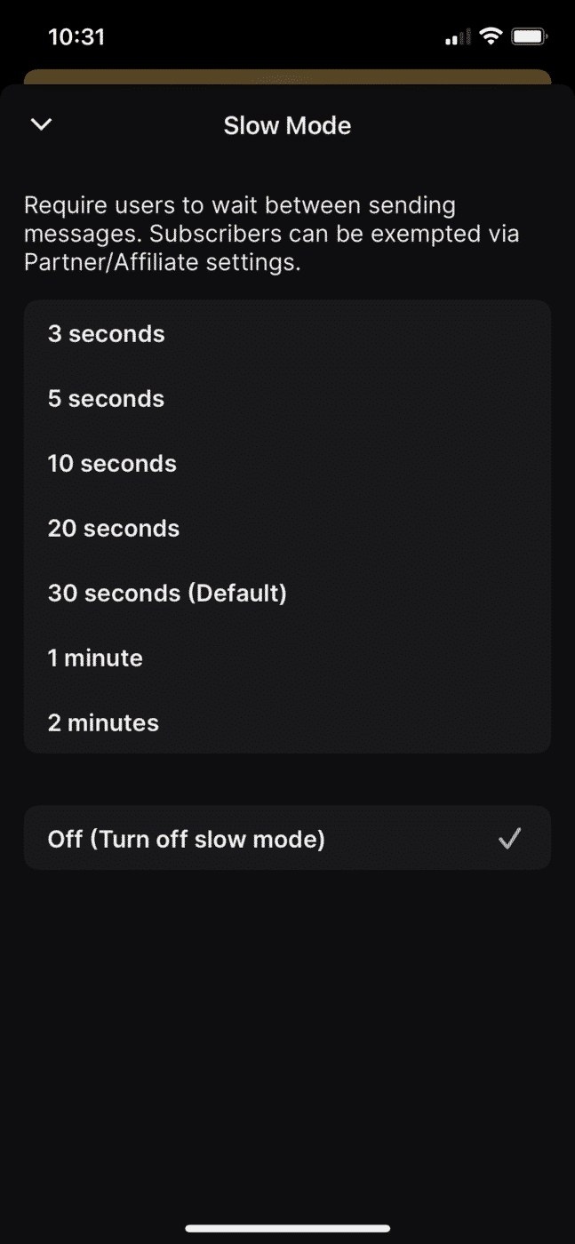Slow mode phone