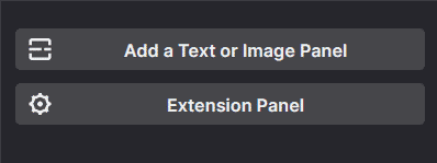 Add a text or image panel
