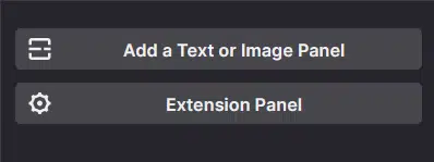 Add a text or image panel