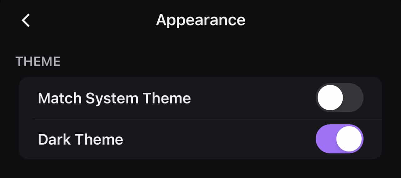 Dark Theme