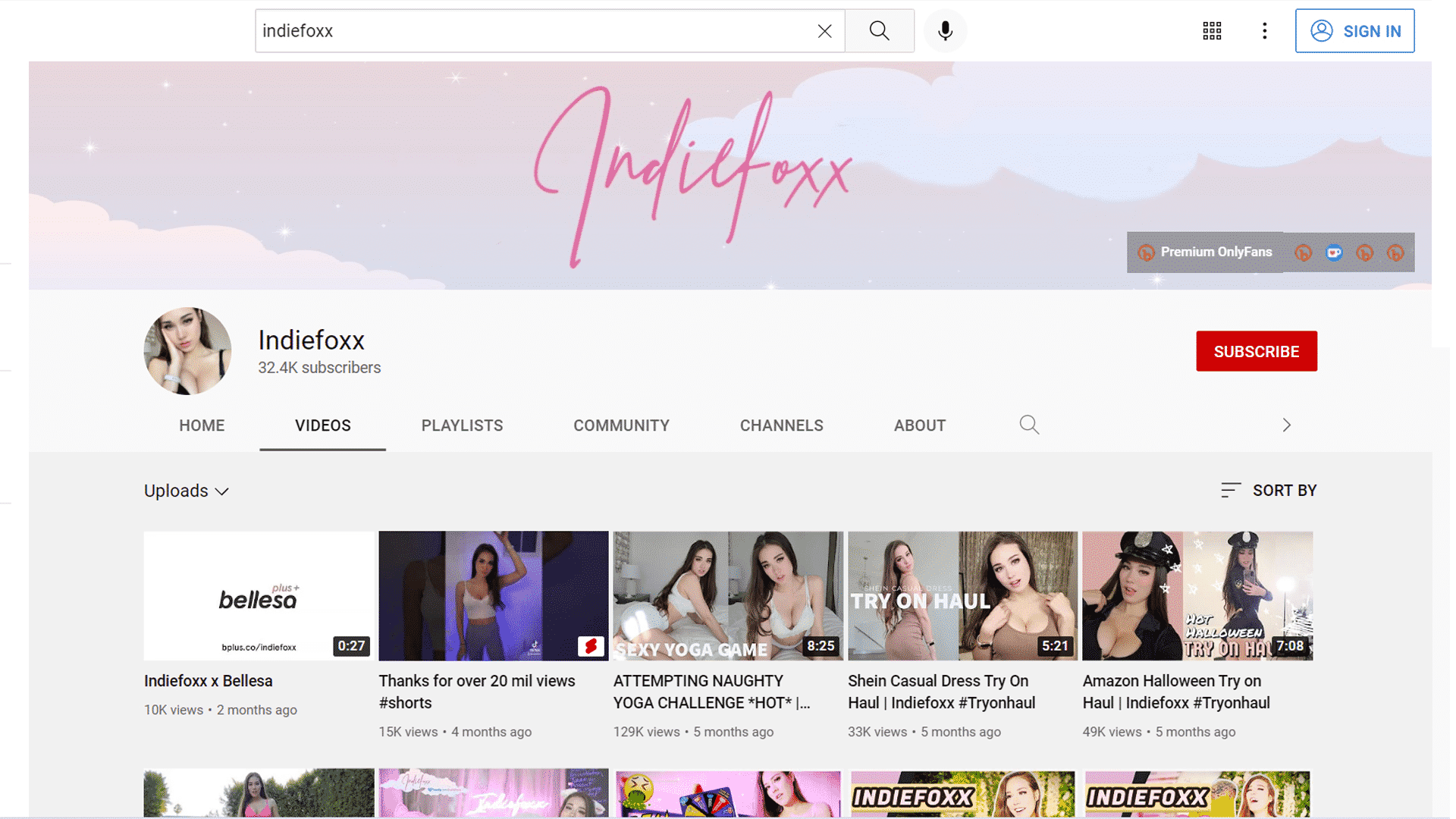 indiefoxx youtube