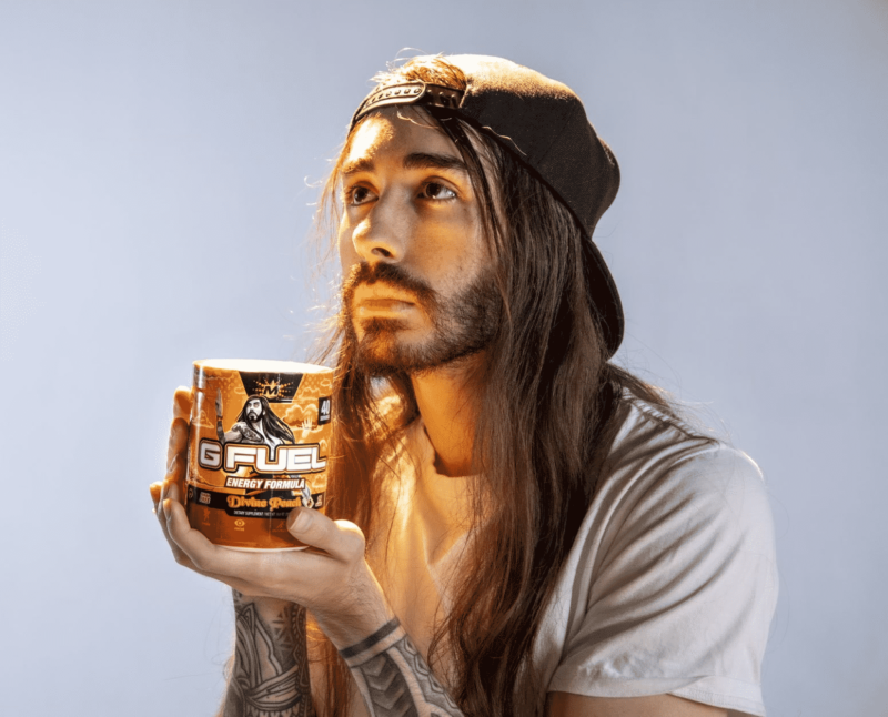 Charlie and G Fuel | courtesy of Twitter