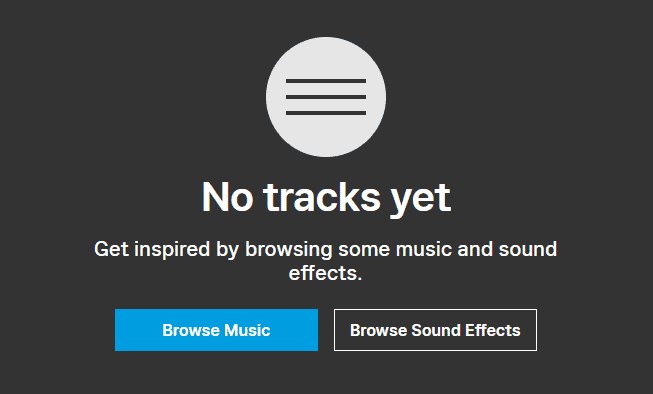 Click the Browse Music button on Epidemic Sound