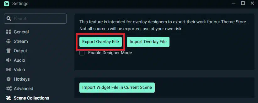 Export Overlay File