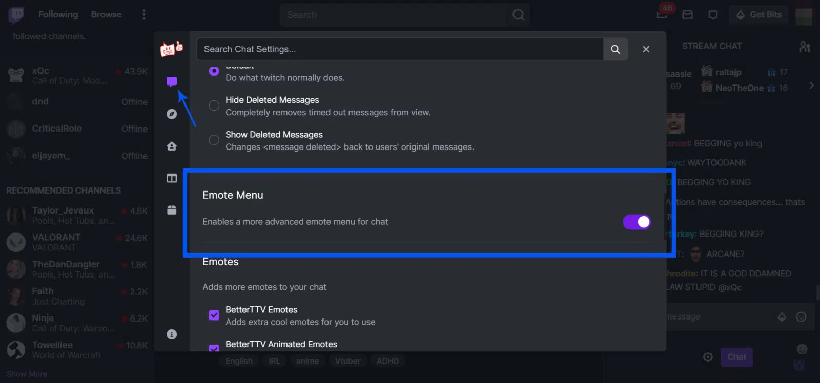 emote menu